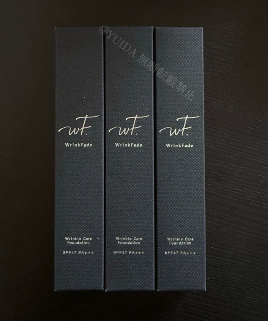 【3点新品】WrinkFade薬用リンクルカバーファンデーションシワ改善 20g