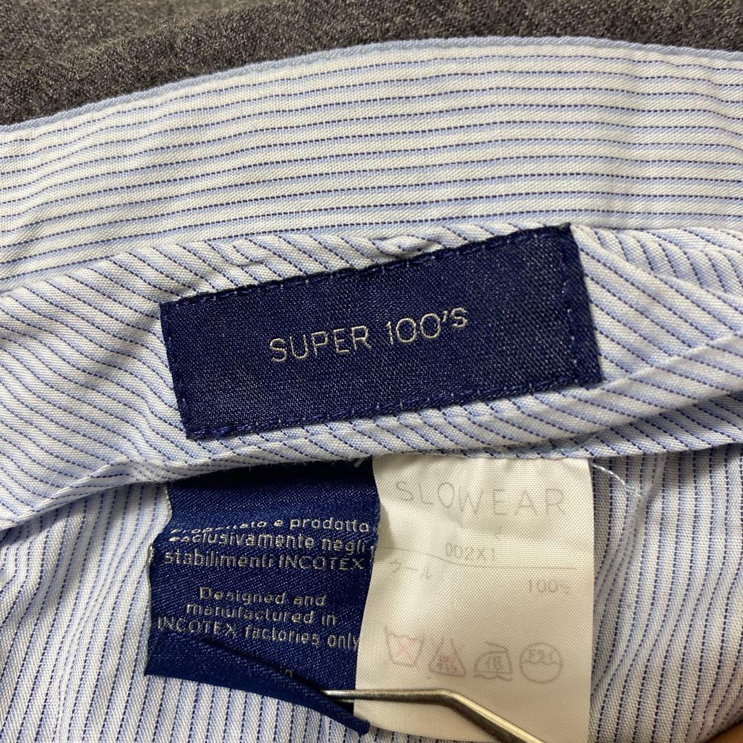 INCOTEX 希少サイズ56 1ATX36 ウール スラックス ノープリーツ