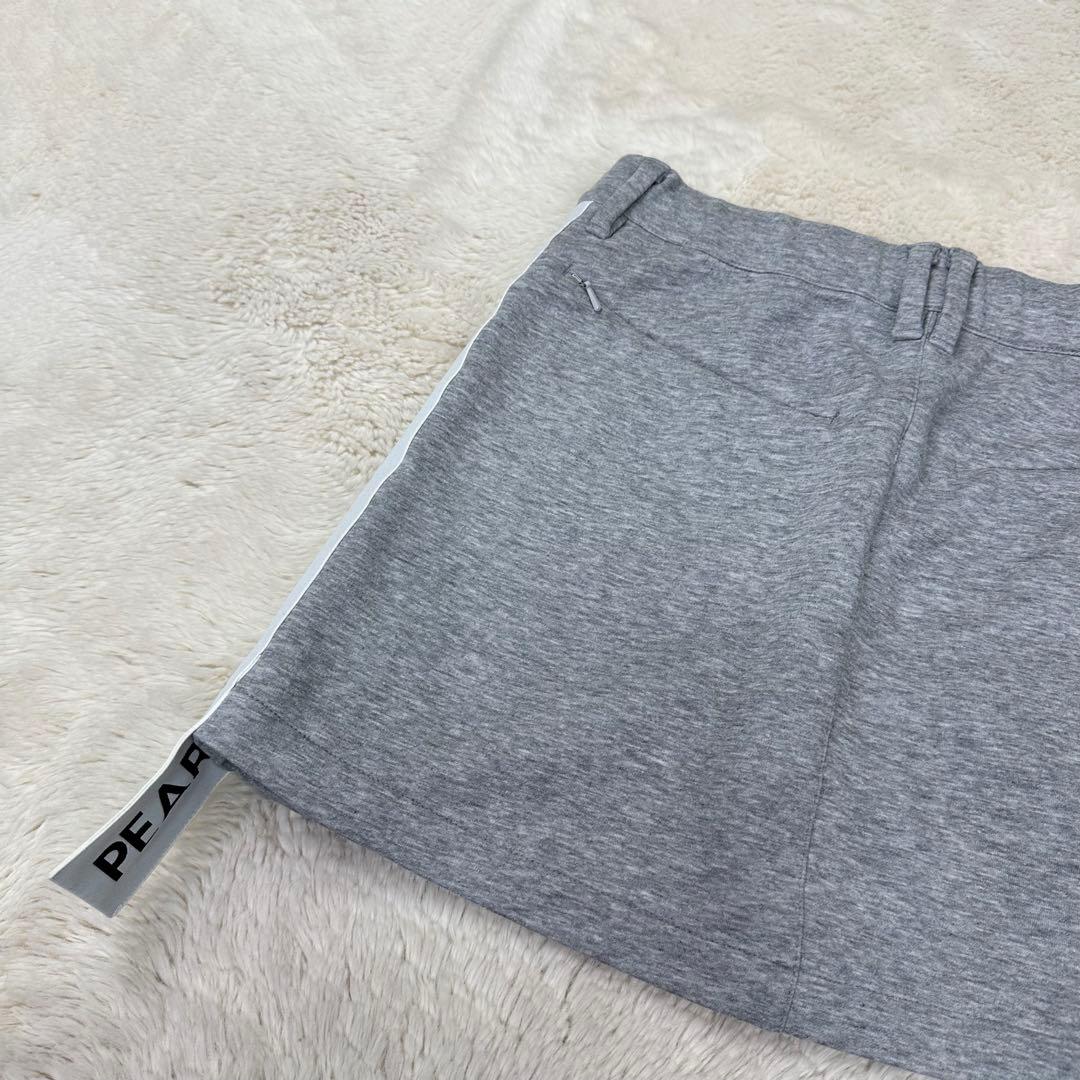 ✨美品✨パーリーゲイツ ロゴテープ スカート グレー 0 スウェット ストレッチ