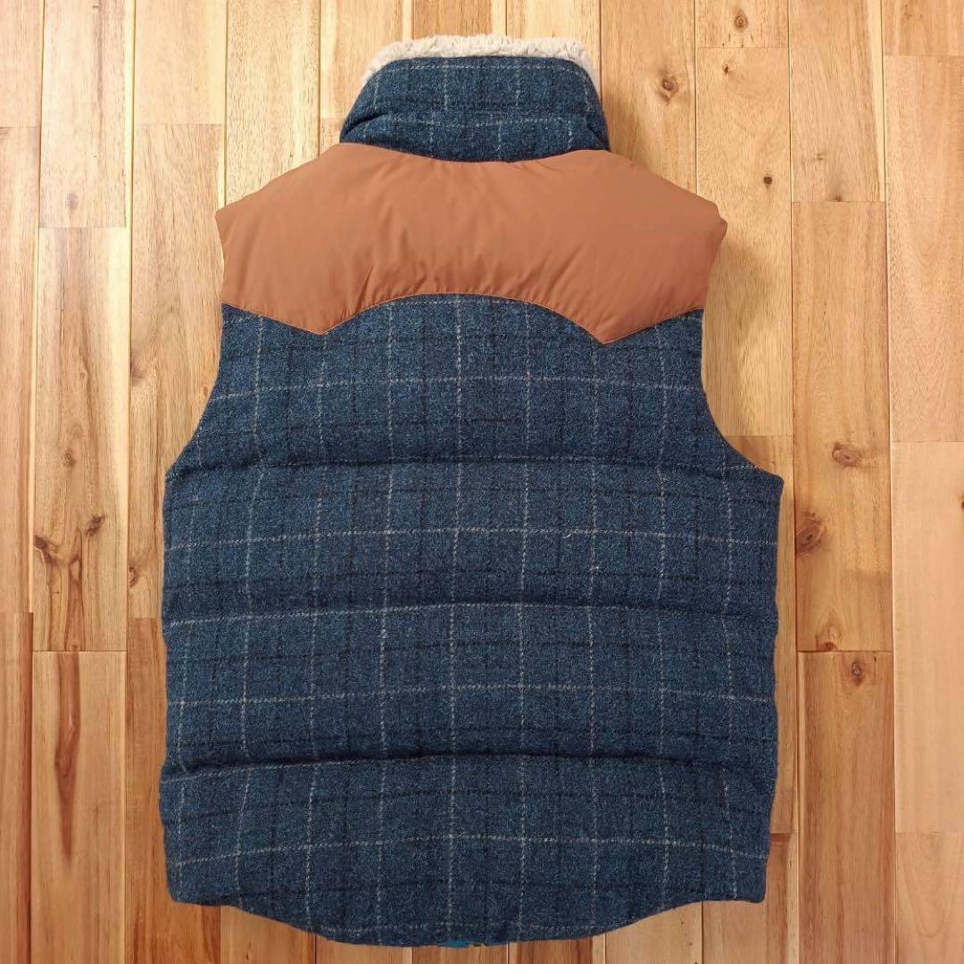 THE NORTH FACE チェック柄　ダウンベスト　メンズXL