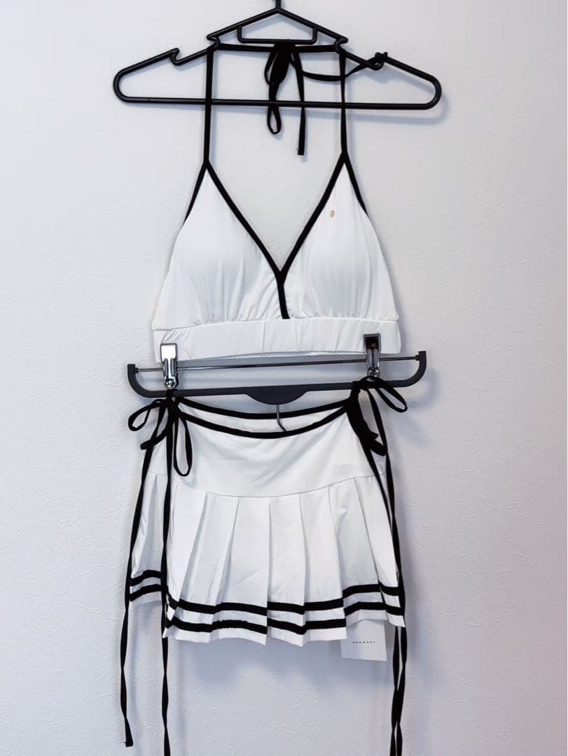 アンドマリー andmary Coco pleats swimwear ホワイト