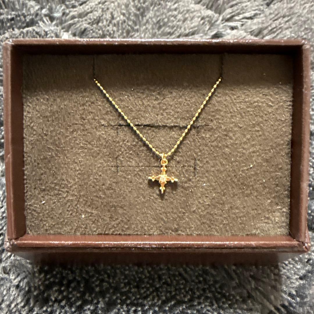 18K クロスモチーフネックレス