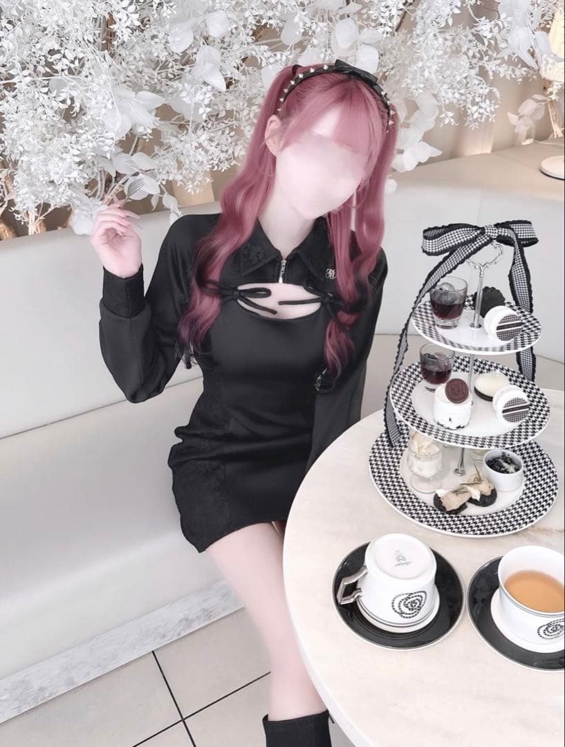 Honeymew ハニーミュウ レーススウェットタイトワンピース